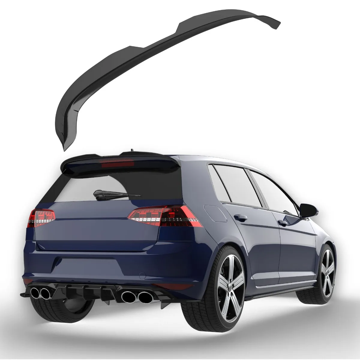 Katusespoiler mudelile Volkswagen Golf Mk7 R/R-Line/GTI (2013–2016) ja Mk7.5 R/R-Line/GTI | 2017–2020