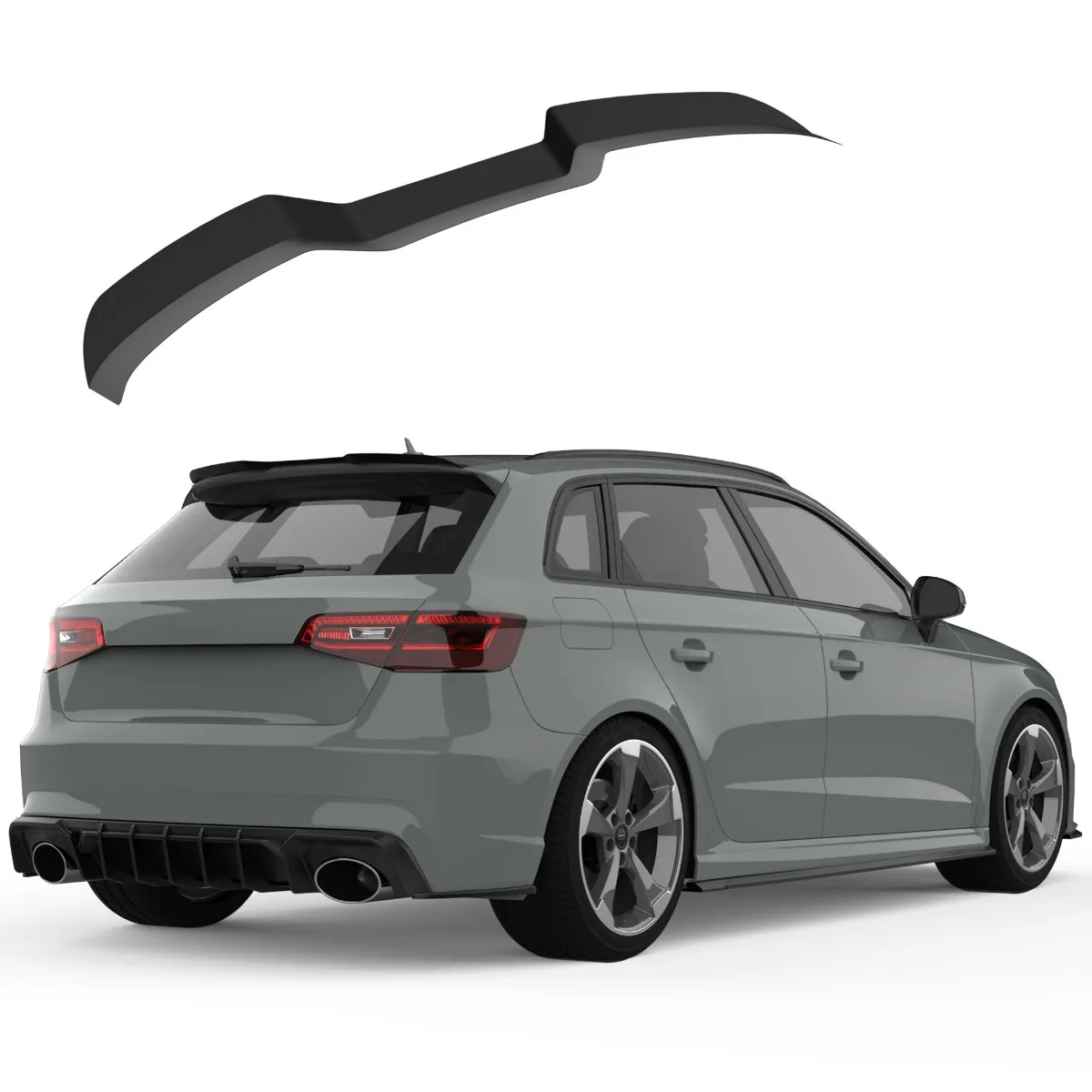 Roof Spoiler for AUDI RS3 8V Sportback (2015–2016) & Facelift | 2017–2019