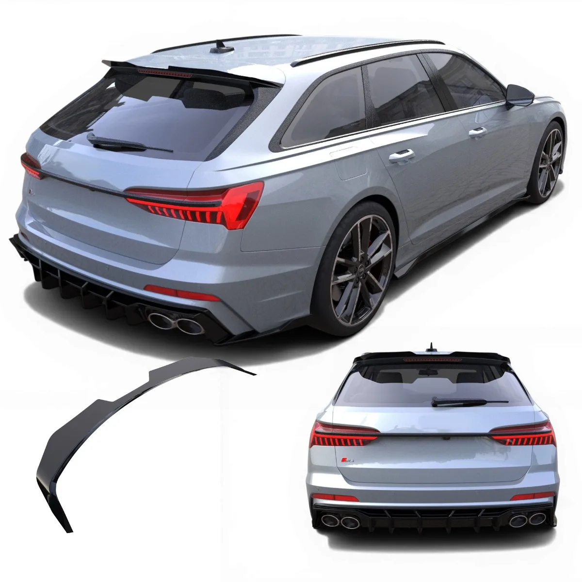 Спойлер на крышу для AUDI A6 S-Line / S6 Avant | 2018-2025 | 2018-2026
