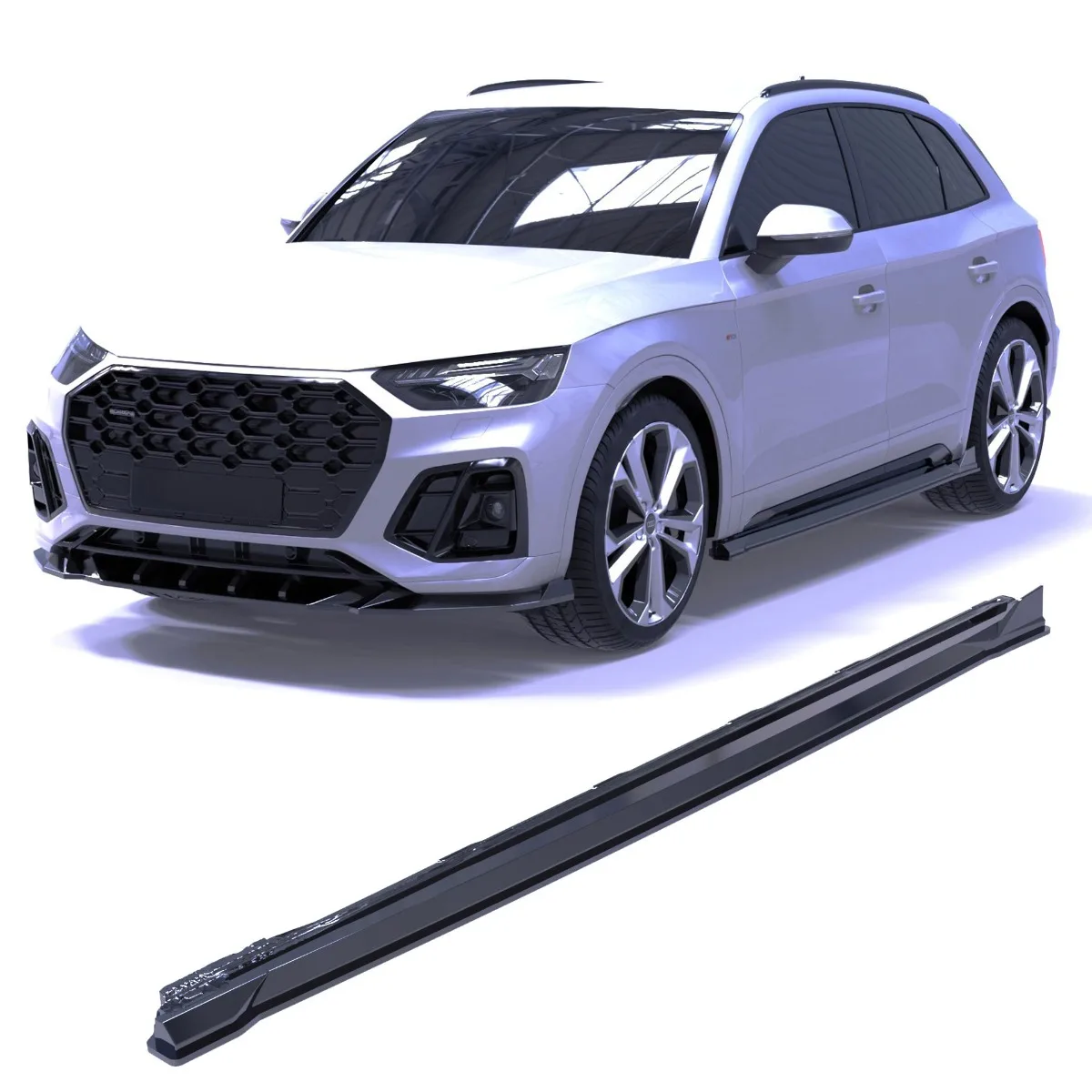 Side Skirts for AUDI (S)Q5 S-Line SUV / Sportback Mk2 Facelift | 2020–2024