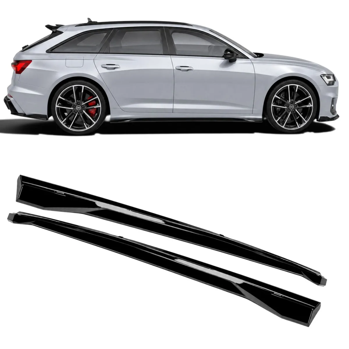 Пороги для AUDI A6 S-Line и S6 C8 / C8 Facelift Sedan и Avant (2019– ) | 2019-2026