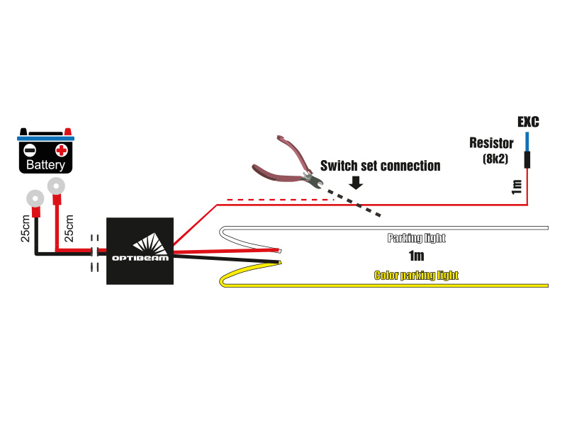4-pin DT connection kit for one light