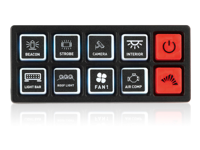 Optibeam control panel 10