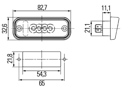 LED number plate light (2KA010278011)