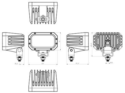 OCEAN VISION 60W SEARCH LIGHT 28°
