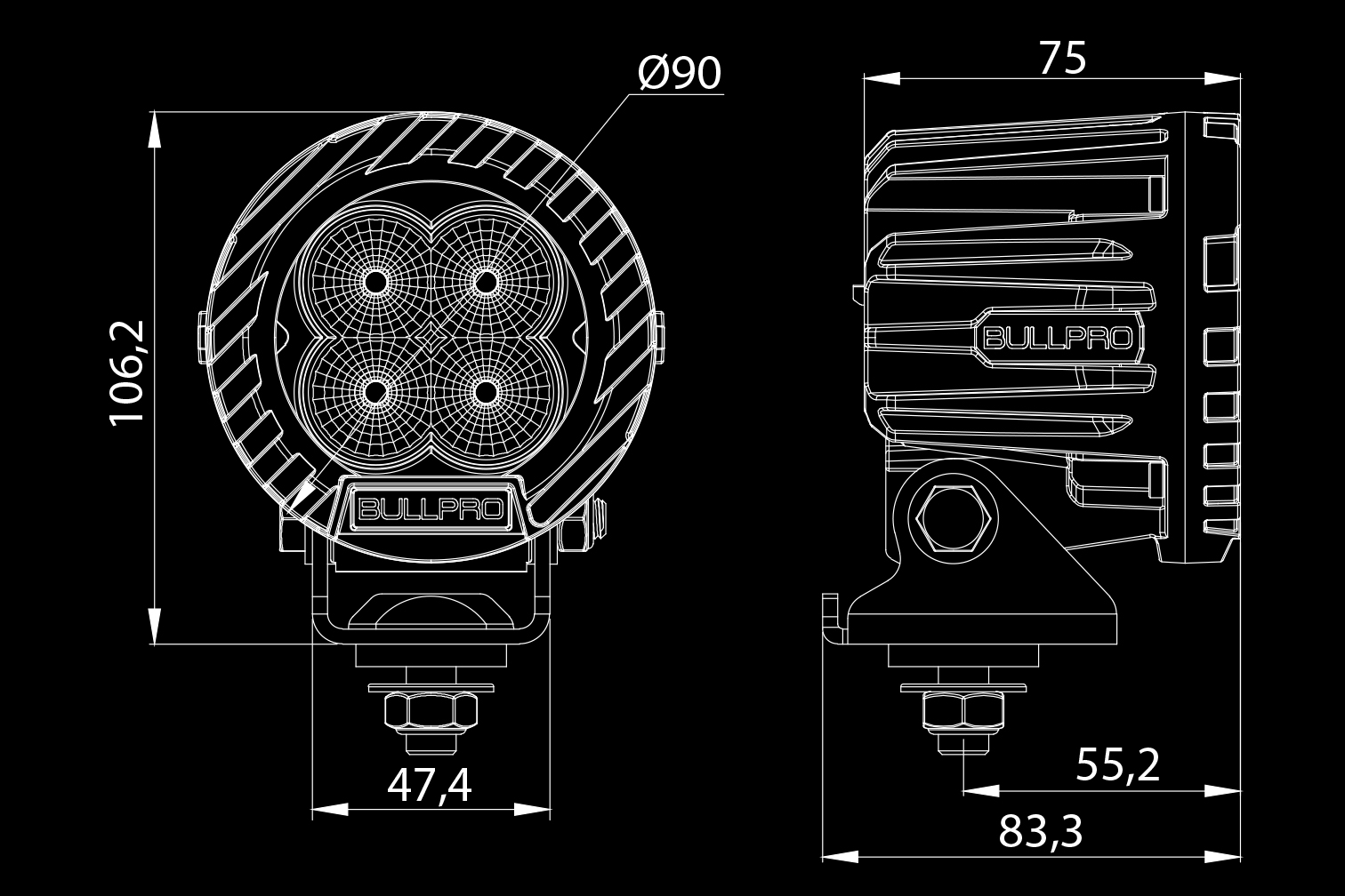 OCEAN VISION 40W (Spot beam)