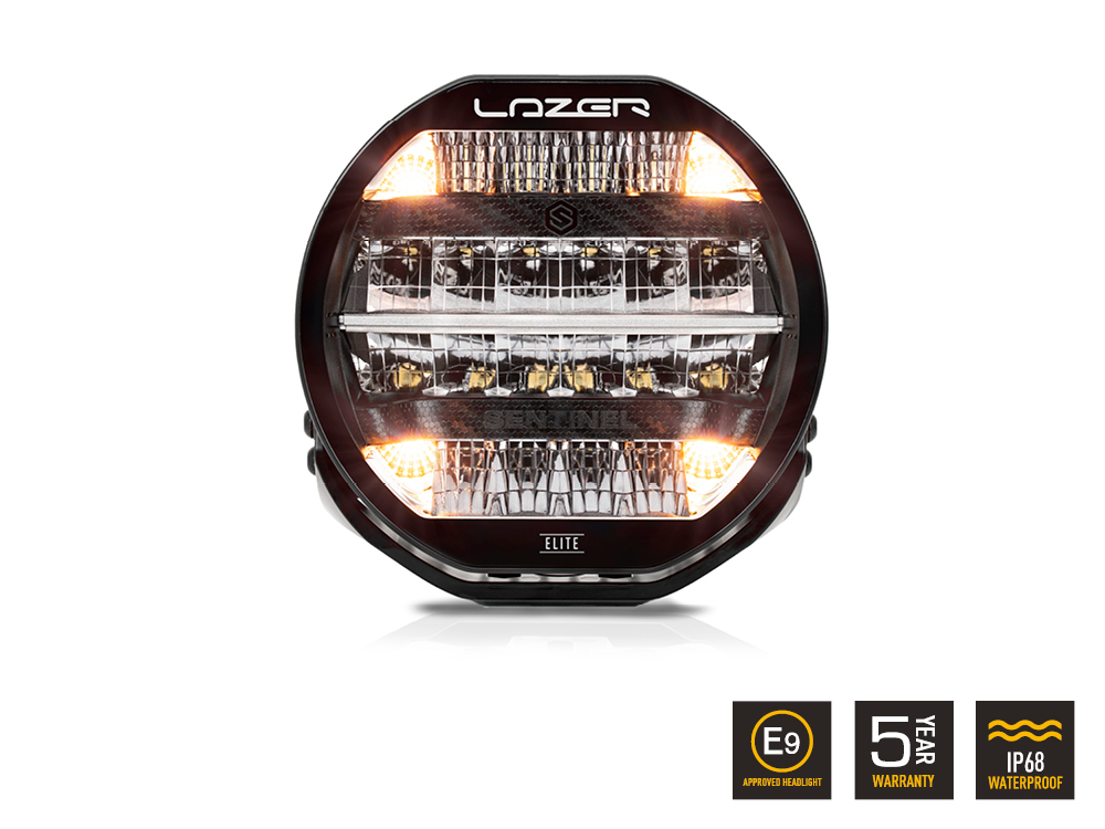 Lazer Sentinel 9″ Elite Black DRL