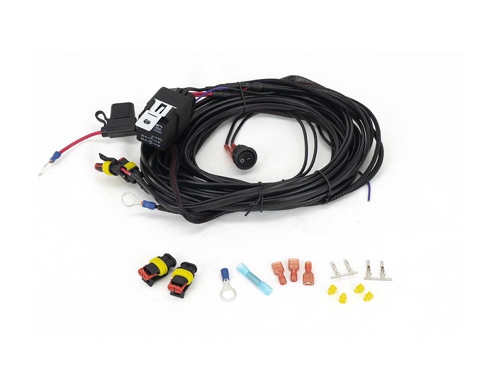 Lazer long wiring harness for two lights
