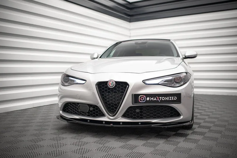 Передний сплиттер V.2 — Alfa Romeo Giulia Sport