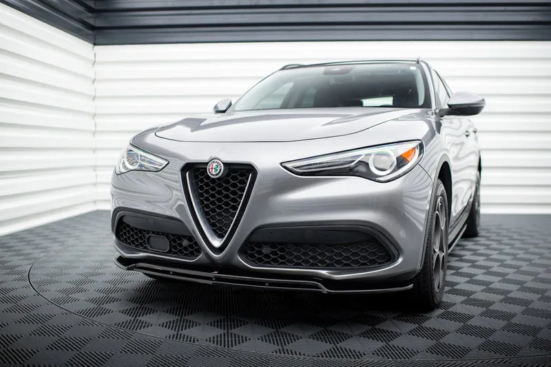 Передний сплиттер V.2 — Alfa Romeo Stelvio Mk1 (2016–2022)