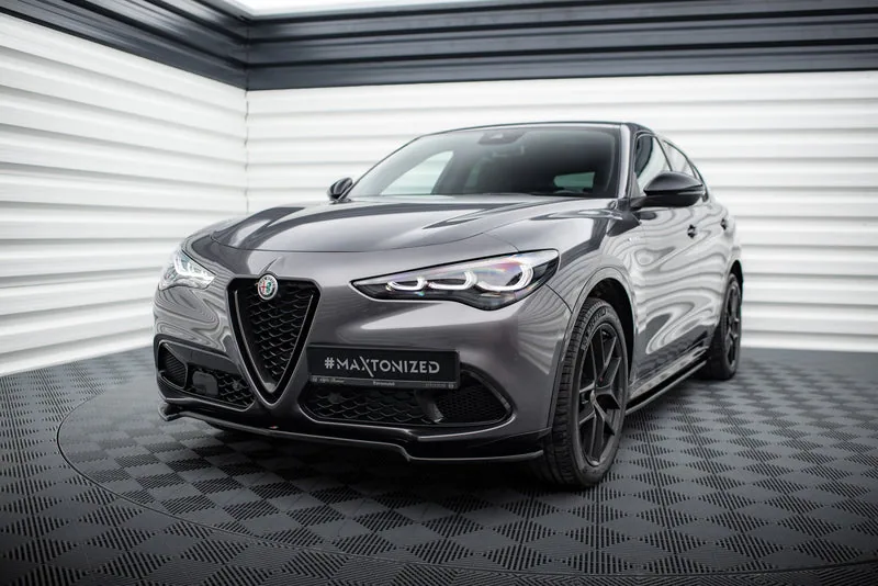 Передний сплиттер V.1 — Alfa Romeo Stelvio Mk1 (2016–2022)