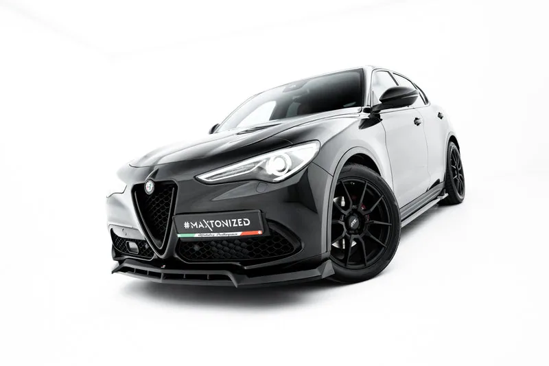 Передний сплиттер V.3 — Alfa Romeo Stelvio Mk1 (2016–2022)
