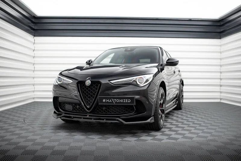 Передний сплиттер — Alfa Romeo Stelvio Quadrifoglio Mk1 (2016–2022)