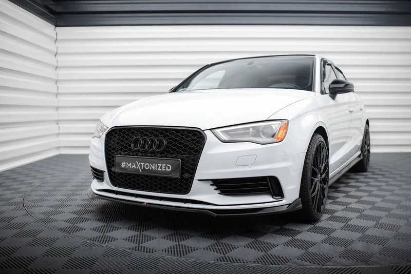 Передний сплиттер V.2 — Audi A3 Sedan 8V (2013–2016)