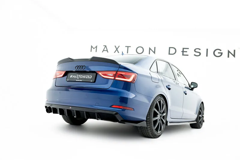 Tagumine difuusor — Audi A3 Sedan 8V (Version with single Exhaust tips on one side) (2013–2016)
