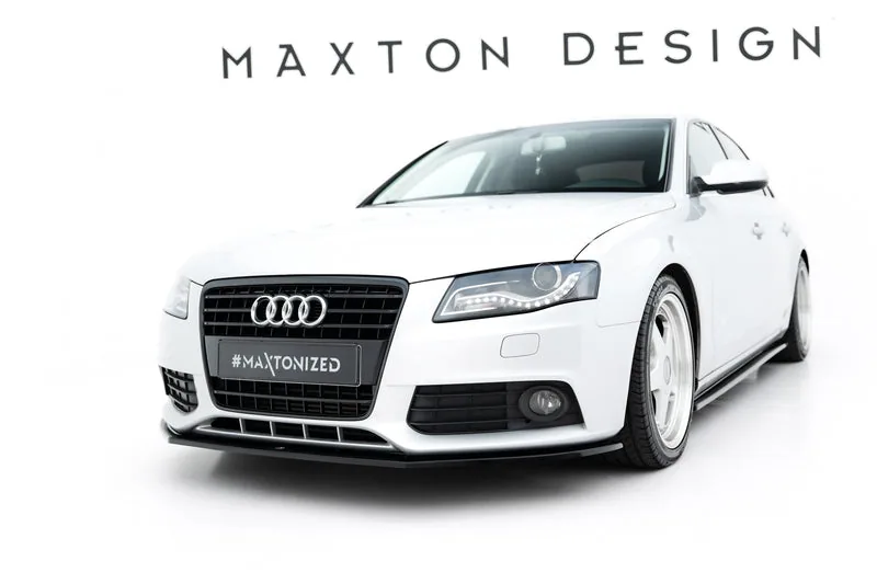 Передний сплиттер V.2 — Audi A4 Sedan / Avant B8 (2007–2011)