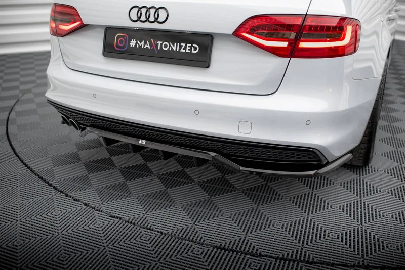 Rear splitter with vertical bars — Audi A4 Competition B8 Facelift (2011–2015)