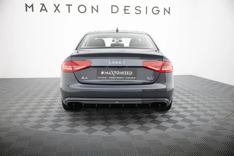 Tagumine difuusor — Audi A4 Avant / Sedan B8 Facelift (Version without Exhausts) (2007–2015)