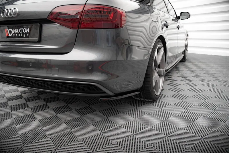 Задние боковые сплиттеры V.2 — Audi A4 S-Line Avant B8 Facelift (2011–2015)