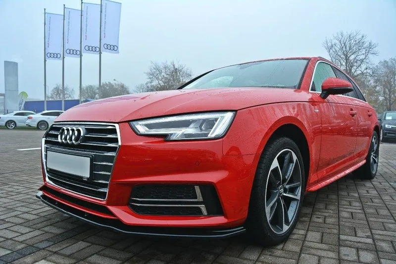 Передний сплиттер V.2 — Audi S4 / A4 S-Line B9 (2016–2019)