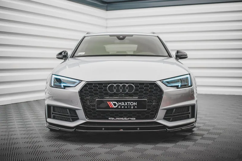 Передний сплиттер V.3 — Audi S4 / A4 S-Line B9 (2016–2019)