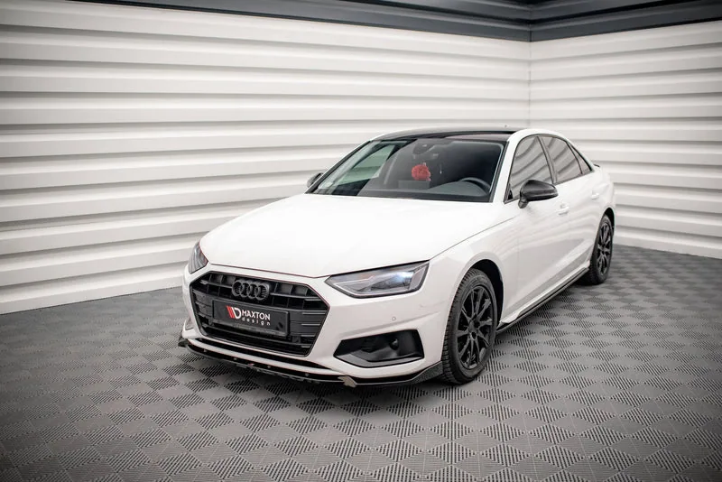 Передний сплиттер V.1 — Audi A4 Avant / Sedan B9 Facelift (2019–2024)