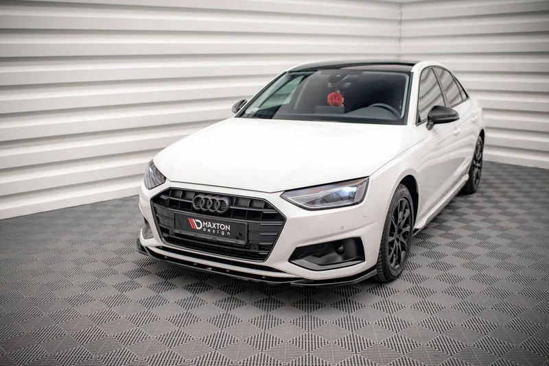 Передний сплиттер V.2 — Audi A4 Sedan / Avant B9 Facelift (2019–2024)