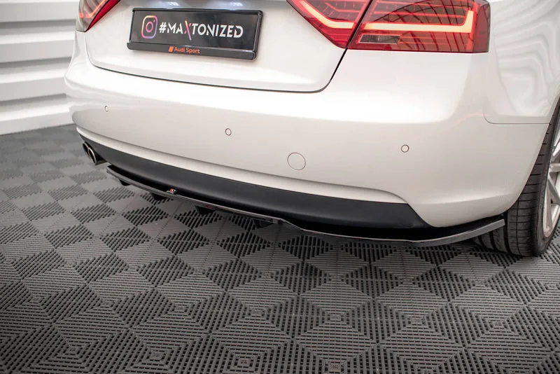 Rear splitter with vertical bars — Audi A5 Coupe 8T Facelift (2011–2016)