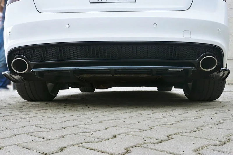 Задний сплиттер — Audi A5 S-Line 8T Facelift (with a vertical bar) (2011–2016)