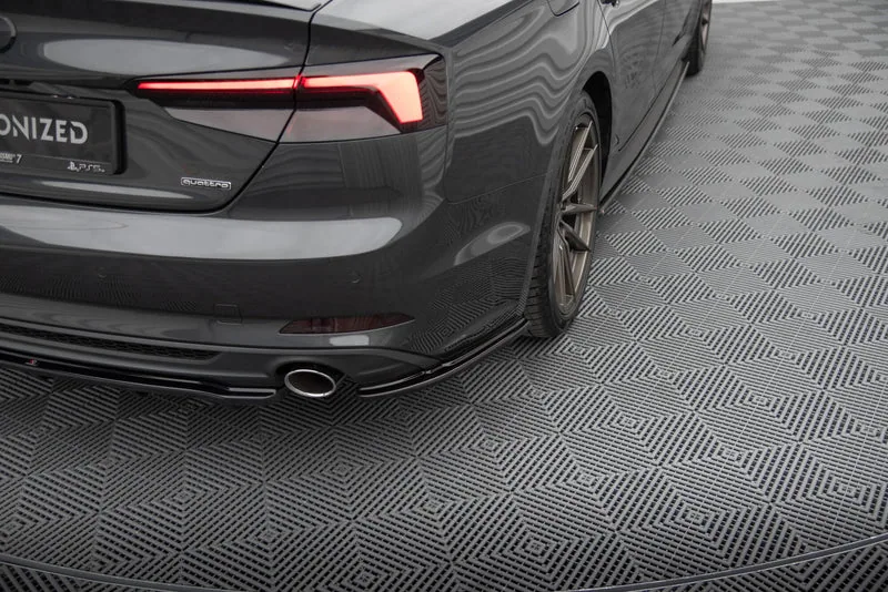 Задние боковые сплиттеры — Audi A5 S-Line F5 Sportback (2017–2019)
