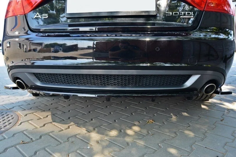 Rear splitter — Audi A5 Coupe / Sportback S-Line 8T (with a vertical bar) (2007–2011)
