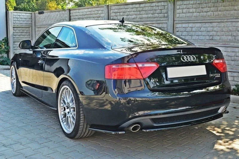 Задний сплиттер — Audi A5 S-LINE (without a vertical bar) (2007–2011)