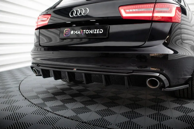 Rear valance — Audi A6 Sedan / Avant C7 (Version with single Exhausts on both sides) (2011–2014)