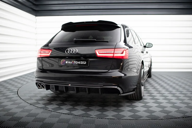 Rear valance — Audi A6 Sedan / Avant C7 (Single side dual Exhaust version) (2011–2014)