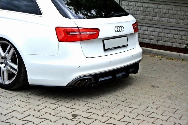 Rear valance — Audi A6 S-Line C7 (Exhaust 1x2) (2011–2014)
