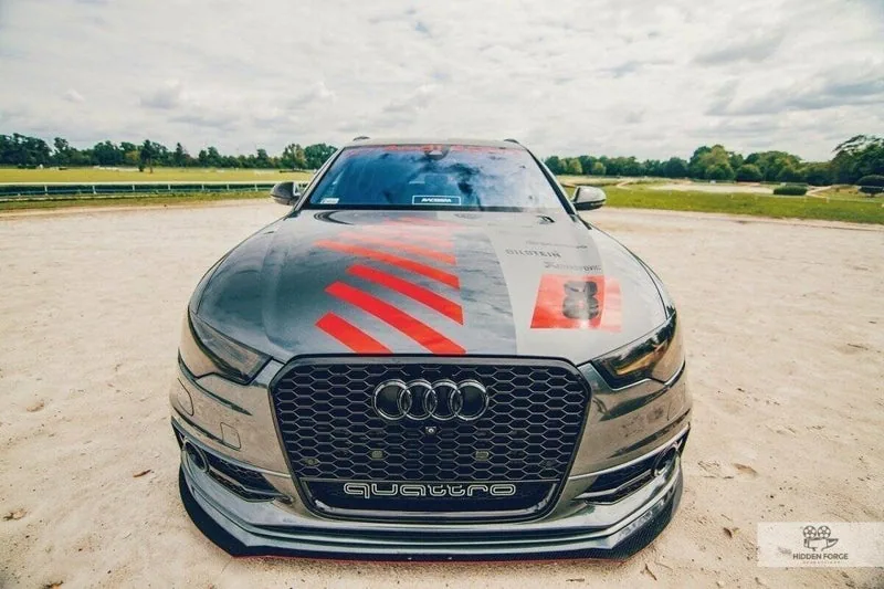 Esisplitter — Audi A6 S-Line C7 (2 splitters) (2011–2014)