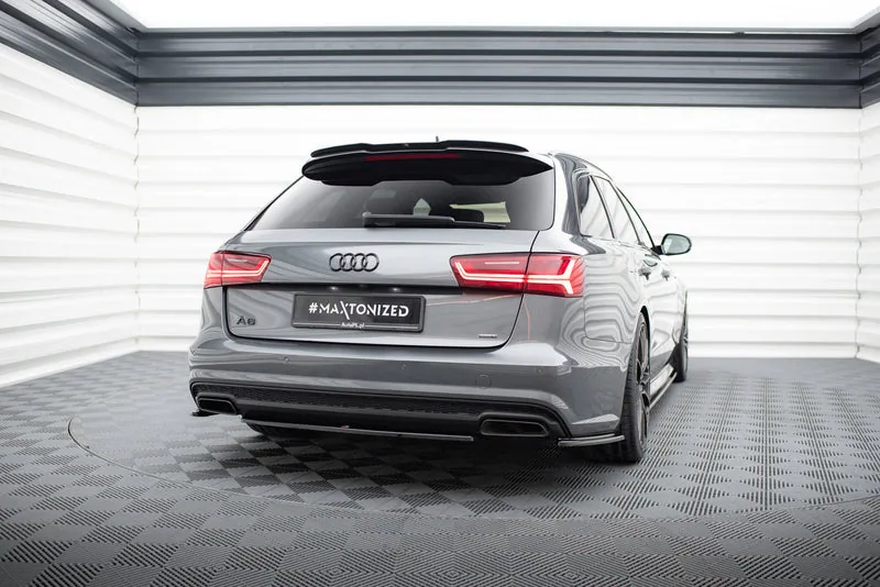 Задний сплиттер — Audi A6 / A6 C7 S-line/ S6 C7 Facelift (2014–2017)