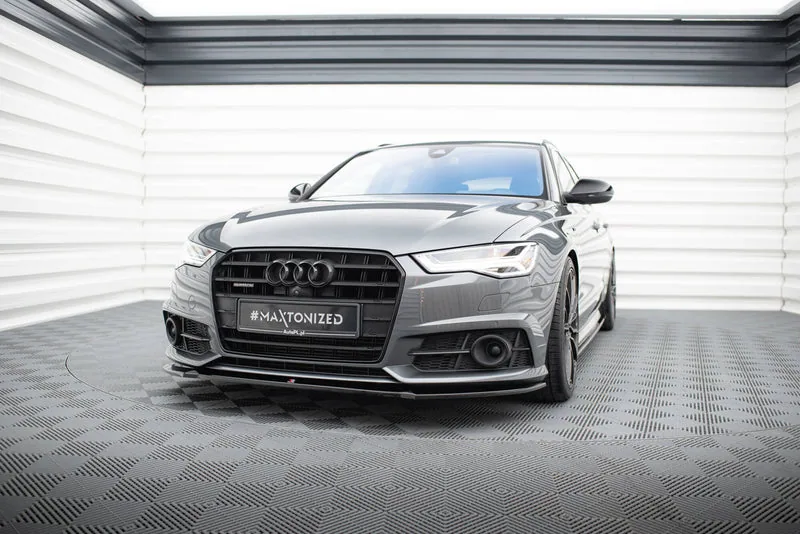 Front splitter V.1 — Audi A6 / A6 C7 S-line/ S6 C7 Facelift (2014–2017)