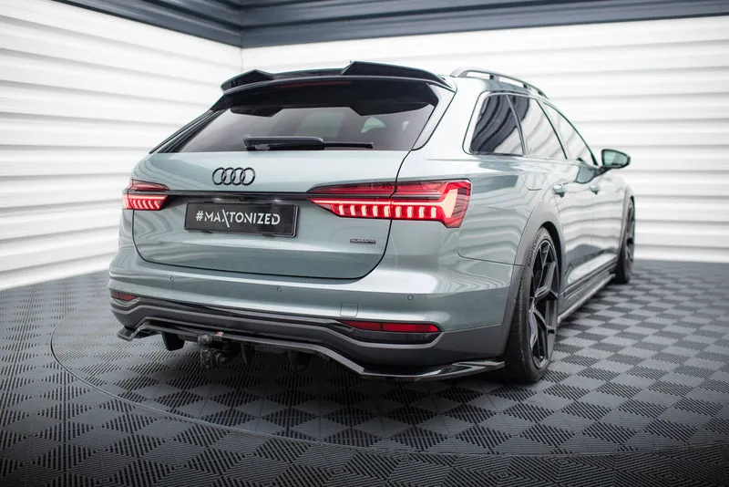 Задний сплиттер с вертикальными рёбрами — Audi A6 Allroad C8 (2018–2023)