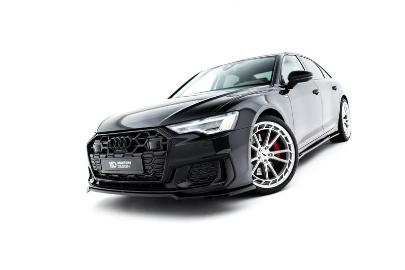 Передний сплиттер V.1 — Audi A6 S-Line / S6 C8 / C8 Facelift (2018–)