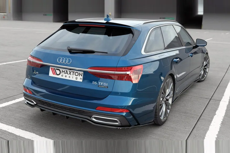 Rear splitter with vertical bars — Audi A6 S-Line C8 (2018–2023)