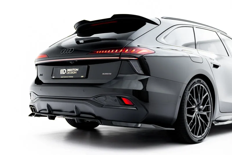 Задний сплиттер V.1 с вертикальными рёбрами — Audi A6 S-Line C9 (2023–)