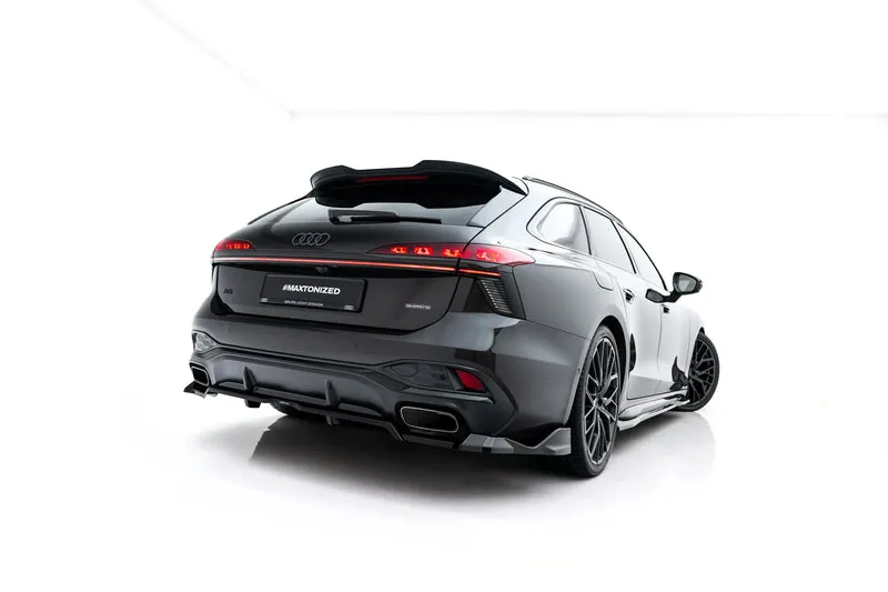 Задний сплиттер V.4 с вертикальными рёбрами — Audi A6 S-Line C9 (2023–)