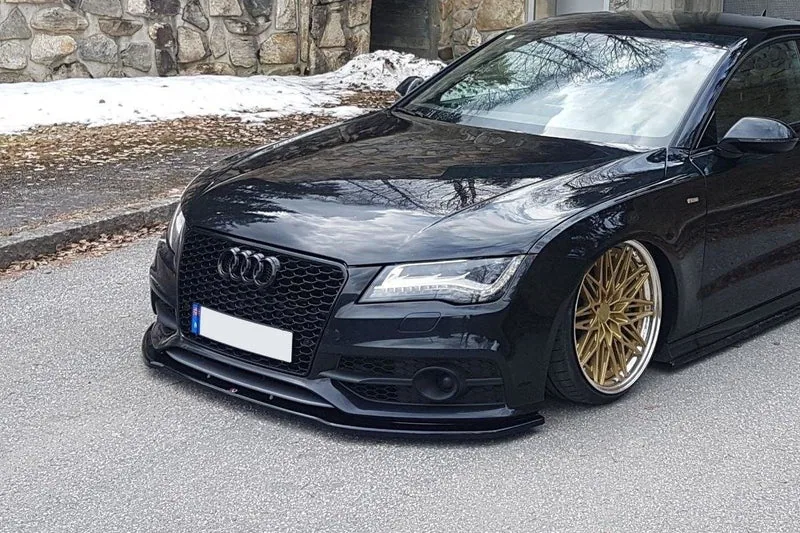 Передний сплиттер V.2 — Audi S7 / A7 S-Line C7 (2010–2014)