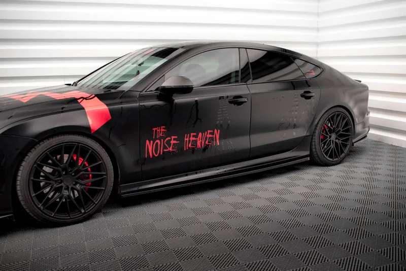 Накладки на пороги — Audi A7 RS7 LOOK C7 (2010–2014)