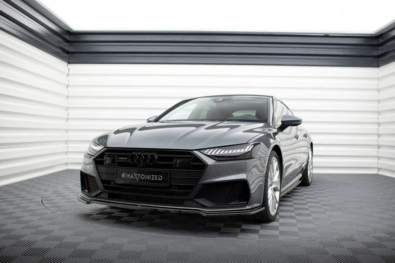 Передний сплиттер V.1 — Audi A7 S-Line C8 / S7 C8 / C8 Facelift / S7 Facelift (2017–)