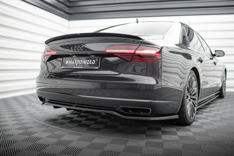 Rear splitter with vertical bars — Audi A8 D4 Facelift (2013–2017)
