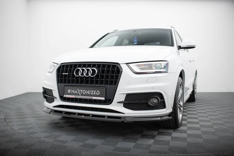 Передний сплиттер V.1 — Audi Q3 S-line 8U (2011–2014)