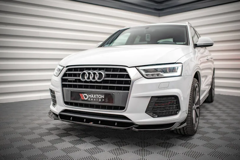 Передний сплиттер V.1 — Audi Q3 Sport 8U Facelift (2014–2018)