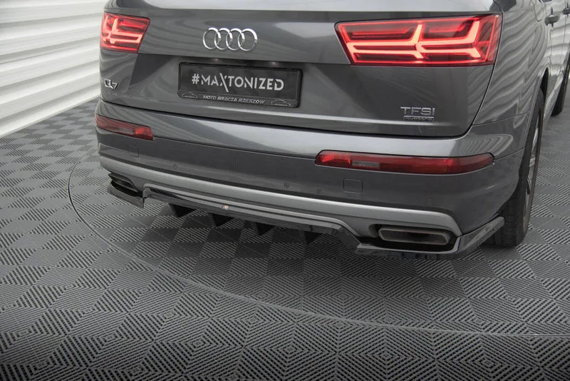 Rear splitter with vertical bars — Audi Q7 Mk2 (2015–2019)